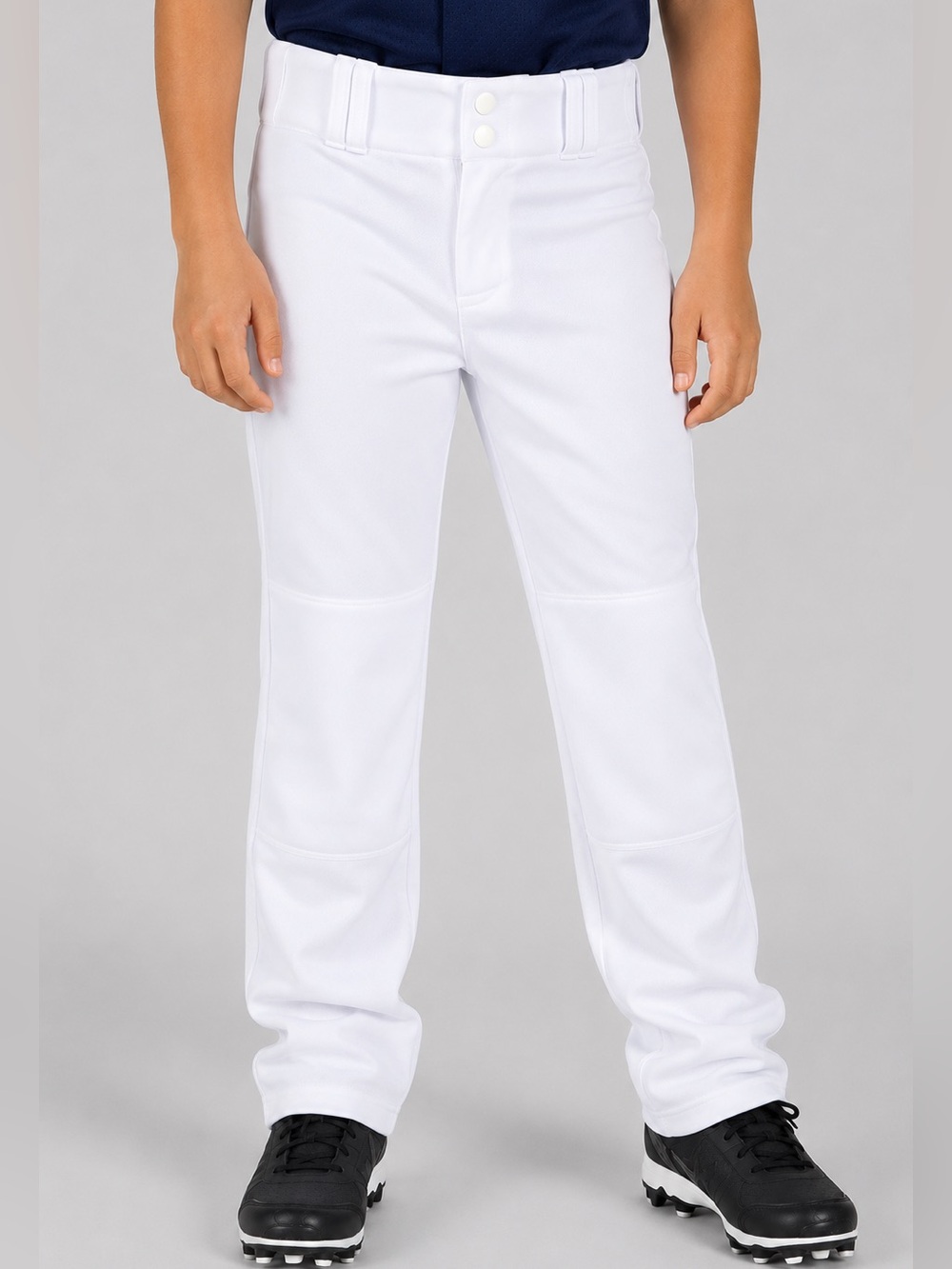 NWT Champro MVP Open Bottom Baseball Pants Youth M White Double Knee